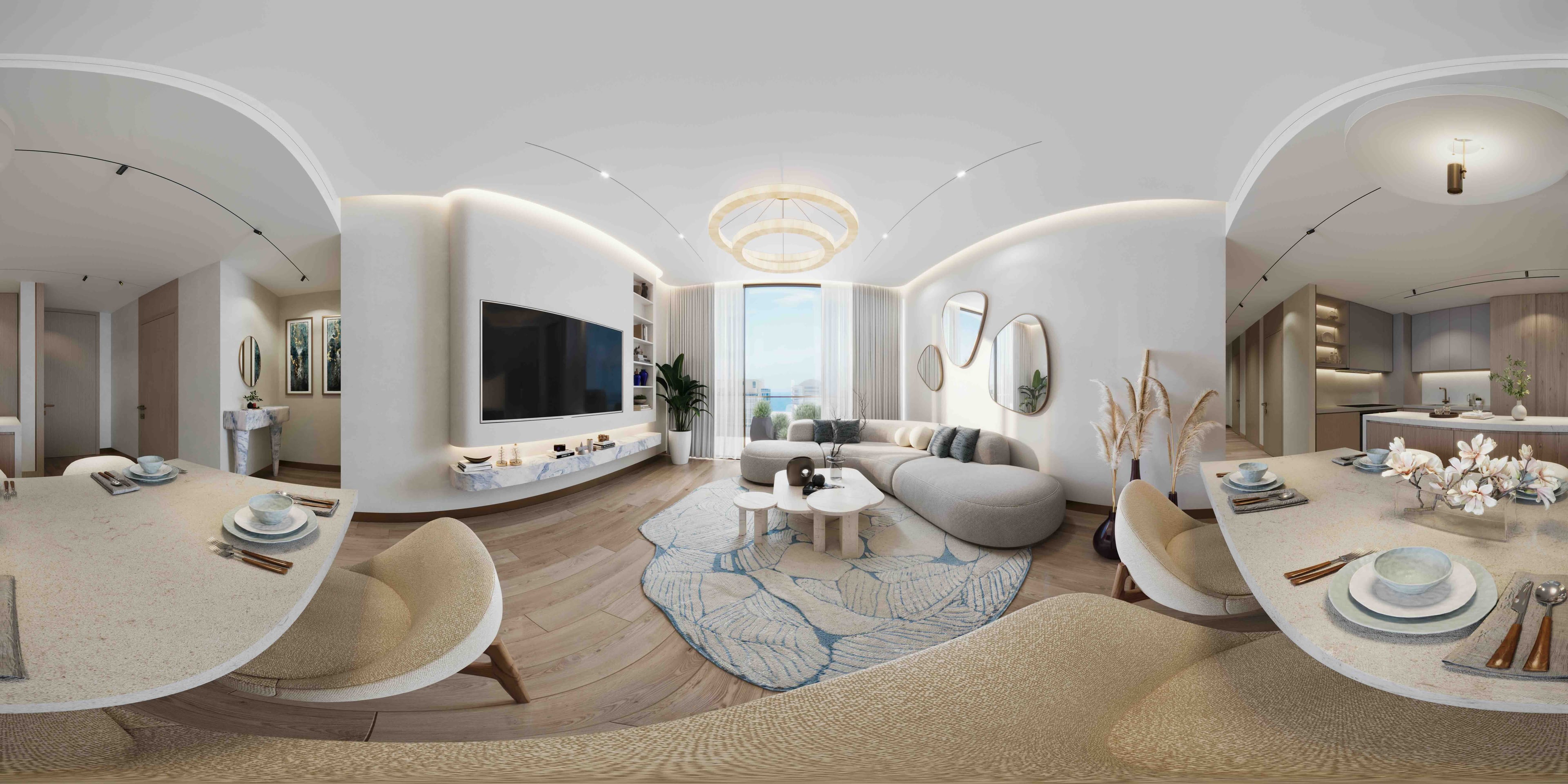 Panoramic Living Room